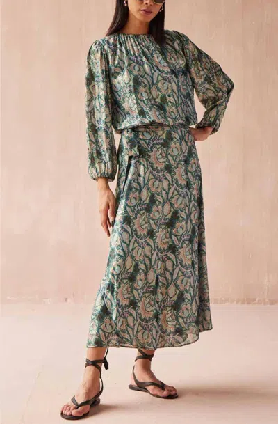 Omika Nalini Wrap Maxi Skirt In Mahini Bali In Multi