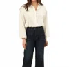 Omika Nero Shirt In Solid Salt In Neutral