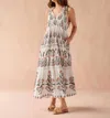 Omika Paola Maxi Dress In Reya Willow In White