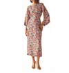 Omika Lorelei Wrap Dress In Everyly Currant In Multi