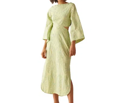 Omika Peyton Midi Dress In Green