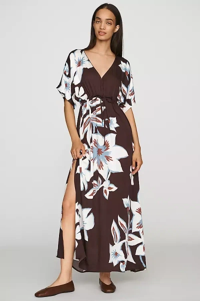 Omika Pia Adrienne Modal Kaftan In Brown