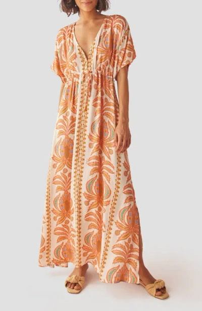 Omika Pia Caftan In Brown