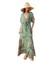 Omika Pia Caftan In Kala Kelp In Brown