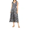 Omika Rosalita Midi Dress In Martina Harbor In Multi