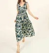 Omika Rosalita Midi Dress In Santari Peacock In Multi
