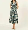 Omika Rosalita Midi Dress In Santari Peacock In Multi
