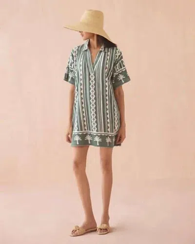 Omika Rumi Dress In Kiera Palm In Multi