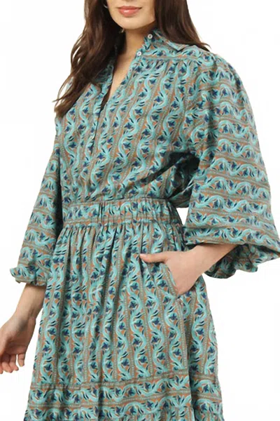 Omika Sierra V-neck Blouse In Maia Oxford In Multi