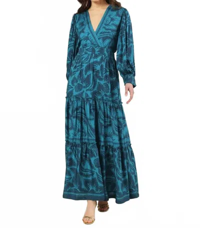 Omika Sloan Maxi Dress In Cierra Bayou In Blue