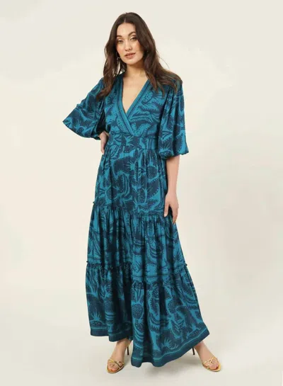 Omika Sloan Maxi Dress In Odisha Everglade In Multi