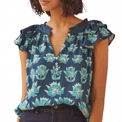 Omika Wilora Blouse In Adya Baltic In Blue