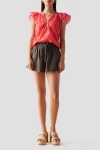 Omika Wilora Blouse In Vani Papaya In Multi