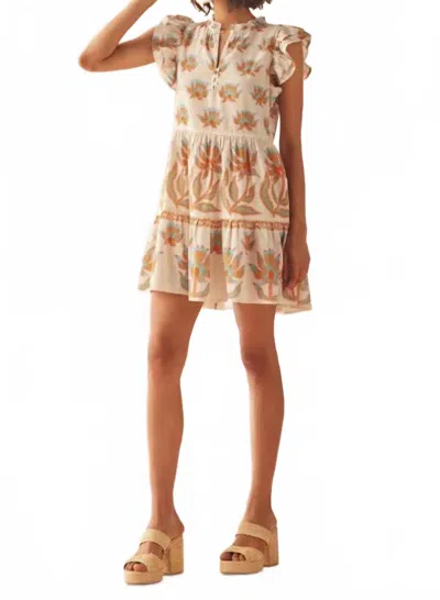 Omika Wilora Mini Dress In Adya Guava In Multi