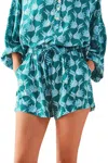 Omika Women's Asha Shorts In Nicobar Mantis In Blue