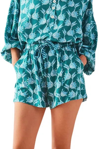 Omika Women's Asha Shorts In Nicobar Mantis In Blue