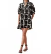 Omika Wren Mini Dress In Emma-mussel In Multi