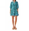 Omika Wren Mini Dress In Nicobar Mantis In Blue