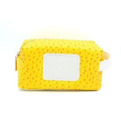 Omm Collection Ostrich Style Travel Bag In Yellow