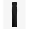 Omnes Womens  Amdra Strapless Satin Maxi Dress