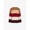 Omnes Womens Constance Striped Knitted Jumper Multi In Multi