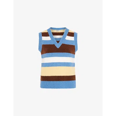 Omnes Womens Multi Trinny Sleeveless Knitted Jumper