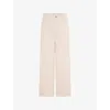 Omnes Womens Orielle Cropped Corduroy Cotton Trousers Beige In Beige