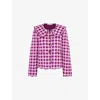 Omnes Womens Pink Peggy Gingham-pattern Quilted Cotton Jacket In Pink