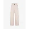 Omnes Womens  Tasmin Wide-leg High-rise Cotton Trousers In White Natural