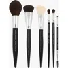 Omnia Brush Full Face 6pc Makeup Brush Set In Black