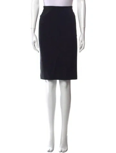 Pre-owned Omo Norma Kamali Knee-length Skirt In Black