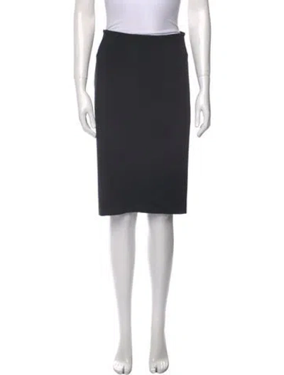 Pre-owned Omo Norma Kamali Knee-length Skirt In Black