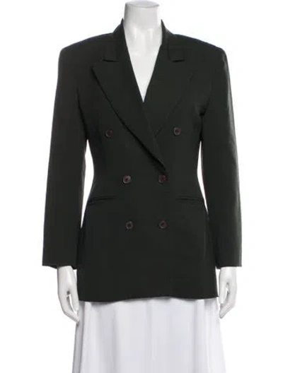 Pre-owned Omo Norma Kamali Vintage 1980's Blazer In Green