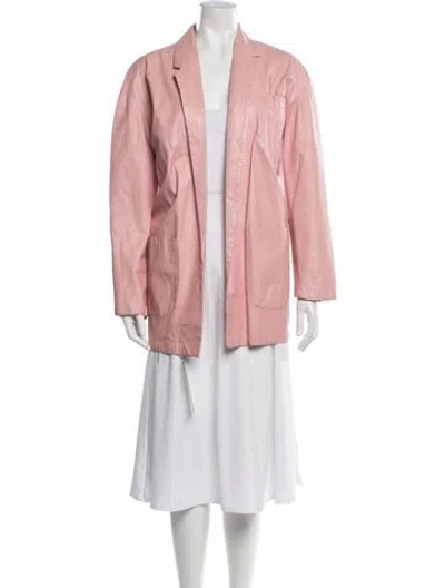 Pre-owned Omo Norma Kamali Vintage 1980's Blazer In Pink