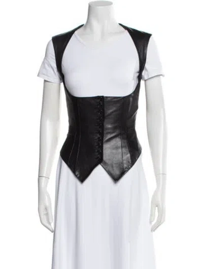 Pre-owned Omo Norma Kamali Vintage 1980's Vest In Black