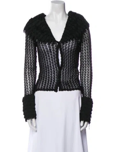 Pre-owned Omo Norma Kamali Vintage 1990's Blouse In Black