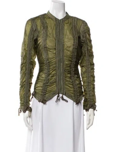 Pre-owned Omo Norma Kamali Vintage 1990's Jacket In Green