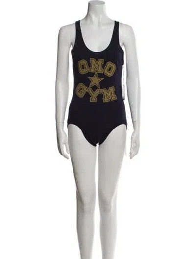 Pre-owned Omo Norma Kamali Vintage 1994 Bodysuit In Black