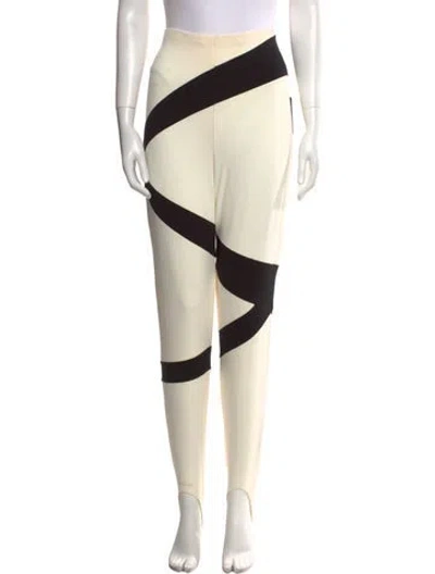 Pre-owned Omo Norma Kamali Vintage Skinny Leg Pants In Neutral