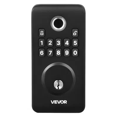 O-moshon Fingerprint Door Lock Set, Electronic Biometric Deadbolt Keyless Entry Door Lock With Panel, Indepen In Black