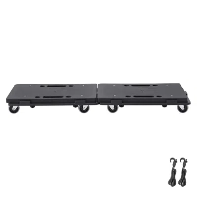 O-moshon Furniture Dolly, 500 Lbs Capacity Each Count, Furniture Mover With Wheels, Portable Moving Rollers 4 In Black