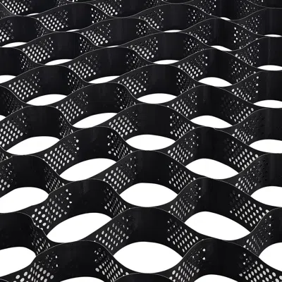 O-moshon Gravel Grid, 4 Inch Depth, 17.06 X 8.86 Ft / 5200 X 2700 Mm, 1880 Lbs Per Sq Ft Grass Ground Retaine In Black