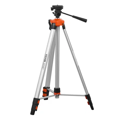 O-moshon Laser Level Tripod, .25 X 20 Thread Mount, 27.36-68.11 Inch Height Adjustment With Integrated Level  In Gray