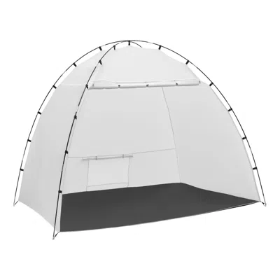 O-moshon Portable Paint Booth Tent, 91.7 X 67.7 X 74.8 Inch Painting Tent Station, Spray Shelter With Built-i In Gray