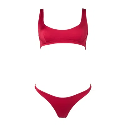 Omuamoon Women's Apolline Bikini Set Tanzania Red