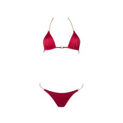 Omuamoon Women's Flamina Bikini Set Tanzania Red