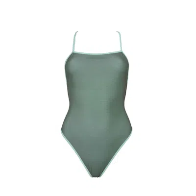 Omuamoon Women's Green One-piece Swimsuit Damiana Moss-jadeite