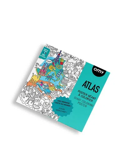 Omy Giant Coloring Poster Atlas - Ages 3+ In Multi