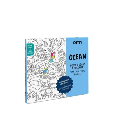 Omy Giant Coloring Poster Ocean - Ages 3+ In Multi