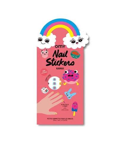 Omy Nail Sticker Kawaii - Ages 3 - 8 In Pink
